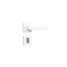Fechadura 408 com Roseta Branco Externa