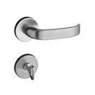 Fechadura 413 com Roseta Cromo Acetinado Banheiro