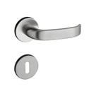 Fechadura 413 com Roseta Cromo Acetinado Interna