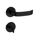 Fechadura 413 com Roseta Preto Banheiro