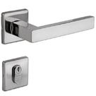 Fechadura 455 St2 55mm Polido Roseta Quadrada Lafonte