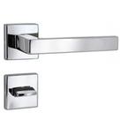 Fechadura 455 St2 55mm Polido Roseta Quadrada Lafonte