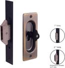 Fechadura Arouca 4006 Interna Porta de correr Chave Dobravel Com Concha