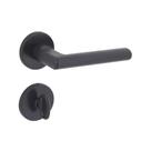 Fechadura Arouca Banheiro Reta Z 40mm Acabamento Preto