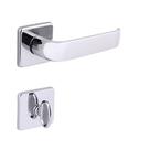 Fechadura Arouca Banheiro Victória 40mm Roseta Cromada