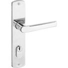 Fechadura Arouca Externa Palio 40mm Espelho Cromado