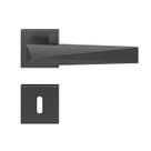 Fechadura Ascot Grafite Escovado Interna Rosa Pado