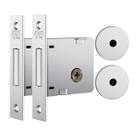 Fechadura Auxiliar Inox Tetra 40mm - Stam 1004 (Par) Fechadura Auxiliar Inox Tetra 40mm - Stam 1004 (Par)