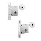 Fechadura Auxiliar Tetra 1004 Dupla Cromada Stam Fechadura Auxiliar Tetra 1004 Dupla Cromada Stam