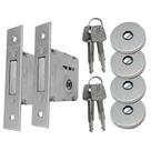 Fechadura Auxiliar Tetra Inox 75401 (Par) - DOVALE