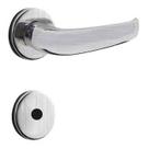 Fechadura Banheiro 5400 R66 MZ271 40mm Roseta Cromo Acetinado Papaiz