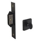 Fechadura Banheiro 623 Porta de Correr Asa de Avião 45mm Ros529 Preta Haga
