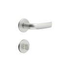 Fechadura Banheiro 720 Roseta Redonda - Cromo Acetinado