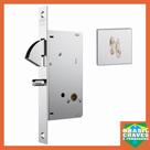 Fechadura Banheiro para Porta de Correr Bico de Papagaio LUGANO 950 Roseta Quadrada Inox 45mm STAM Fechadura Banheiro para Porta de Correr Bico de Papagaio LUGANO 950 Roseta Quadrada Inox 45mm STAM