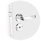 Fechadura Banheiro Soprano Pali Roseta Redonda Cromada 40mm