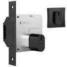 Fechadura Biel 1006 para Porta de Bater e Correr com Roseta Quadrada Black - 40887 - STAM Fechadura Biel 1006 para Porta de Bater e Correr com Roseta Quadrada Black - 40887 - STAM