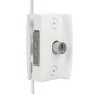 Fechadura Blindex Porta Vidro Correr 3530 Va Completa Branco