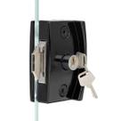 Fechadura Blindex Porta Vidro Correr 3530 Va Completa Preto