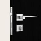 Fechadura classic 3200 ros. quadrada 40 wc inox