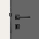 Fechadura classic 3300 ros. quadrada 40 ext. black