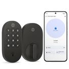 Fechadura com chave preta fosca Smart Lock Yale YRD510-MT1