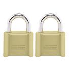 Fechadura combinada Master Lock 175EC2 em latão, pacote com 2 Fechadura combinada Master Lock 175EC2 em latão, pacote com 2