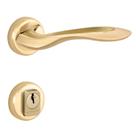 Fechadura Conceito Aero Externa 55mm Latão Acetinado Lockwell Fechadura Conceito Aero Externa 55mm Latão Acetinado Lockwell