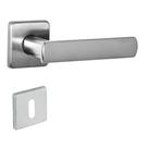 Fechadura DAMA Interna Escovada Arouca Roseta Quadrada Inox