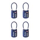 Fechadura de bagagem Master Lock aprovada pela TSA, azul, pacote com 4, 4688BLUEC4