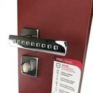 Fechadura de Banheiro 740/777 Quadrada Inox Cromada 3F