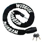 Fechadura de corrente de bicicleta Weogine Heavy Duty Antifurto 83 cm com 3 chaves Fechadura de corrente de bicicleta Weogine Heavy Duty Antifurto 83 cm com 3 chaves