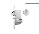 Fechadura de Correr STAM 950 Roseta Redonda Broca 45mm Inox Polido 138451