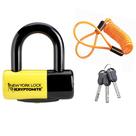 Fechadura de disco de bicicleta Kryptonite New York com 3 chaves e bolsa