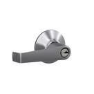 Fechadura de entrada com chave Tubular Schlage F51 CSV ELA 626 Satin Chrome Fechadura de entrada com chave Tubular Schlage F51 CSV ELA 626 Satin Chrome