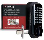 Fechadura de entrada sem chave JOUNJIP Deadbolt Bronze polido a óleo Fechadura de entrada sem chave JOUNJIP Deadbolt Bronze polido a óleo