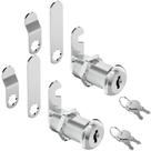 Fechadura de gabinete tipo cam PawGlow 3,5 cm em liga de zinco, kit com 2