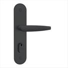 Fechadura De Porta 804/33 Externa Espelho Preto Fosco Stam