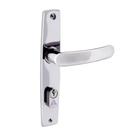 Fechadura De Porta Aliança Externa Inox Trinco Sala Quarto Cromada Premium 2600/41 Maçaneta Chave