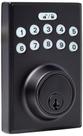 Fechadura de porta Amazon Basics Teclado eletrônico Deadbolt Matte Black