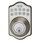 Fechadura de porta Amazon Basics, teclado eletrônico Deadbolt, pacote com 6