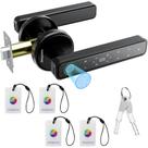 Fechadura de porta com impressão digital Zengtumy Biometric 4 em 1 sem chave Fechadura de porta com impressão digital Zengtumy Biometric 4 em 1 sem chave