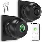 Fechadura de porta inteligente com impressão digital, botão biométrico do aplicativo GeekTale