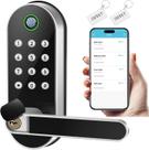 Fechadura de porta inteligente Sifely Keyless-Entry em níquel Fechadura de porta inteligente Sifely Keyless-Entry em níquel