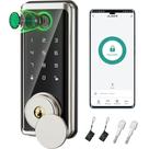 Fechadura de porta inteligente Sophia Keyless Entry Deadbolt Satin Nickel