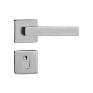 Fechadura de Porta Madeira Pado Concept 40mm Inox Escovado Roseta Quadrada 471-40