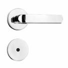 Fechadura de Porta Residencial Para Banheiro Cromada FIT 5410 R305 MZ570 - Papaiz