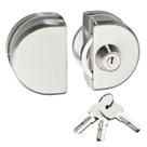 Fechadura de Pressão para Porta de Correr Vidro Multiponto Inox Escovado Soprano