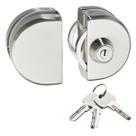 Fechadura de Pressão para Porta de Correr Vidro/Vidro 059 Pk Multiponto Vp523 Inox Escovado Soprano