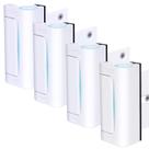 Fechadura de reforço de porta Ace Mining White, pacote com 4, 800 libras de força