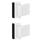 Fechadura de reforço de porta TOYFUL, pacote com 2, branca, 800 libras